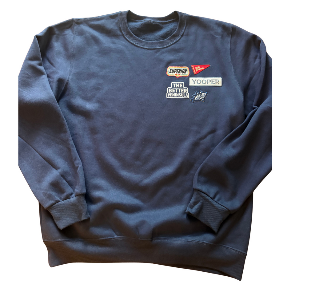 The Better Peninsula Patch Long Sleeve Sweatshirt