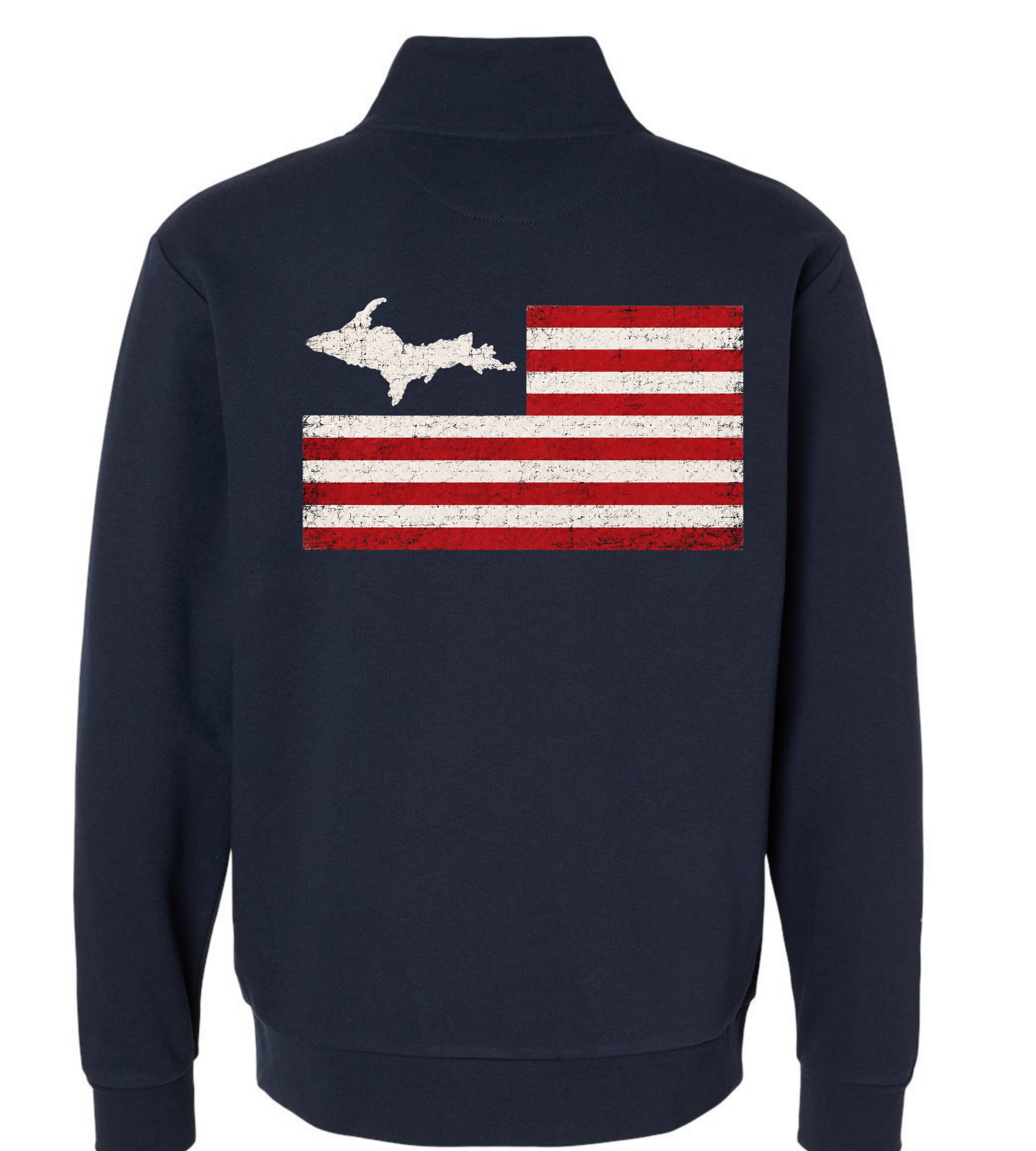 Yooper Flag 1/4 Zip Sweatshirt