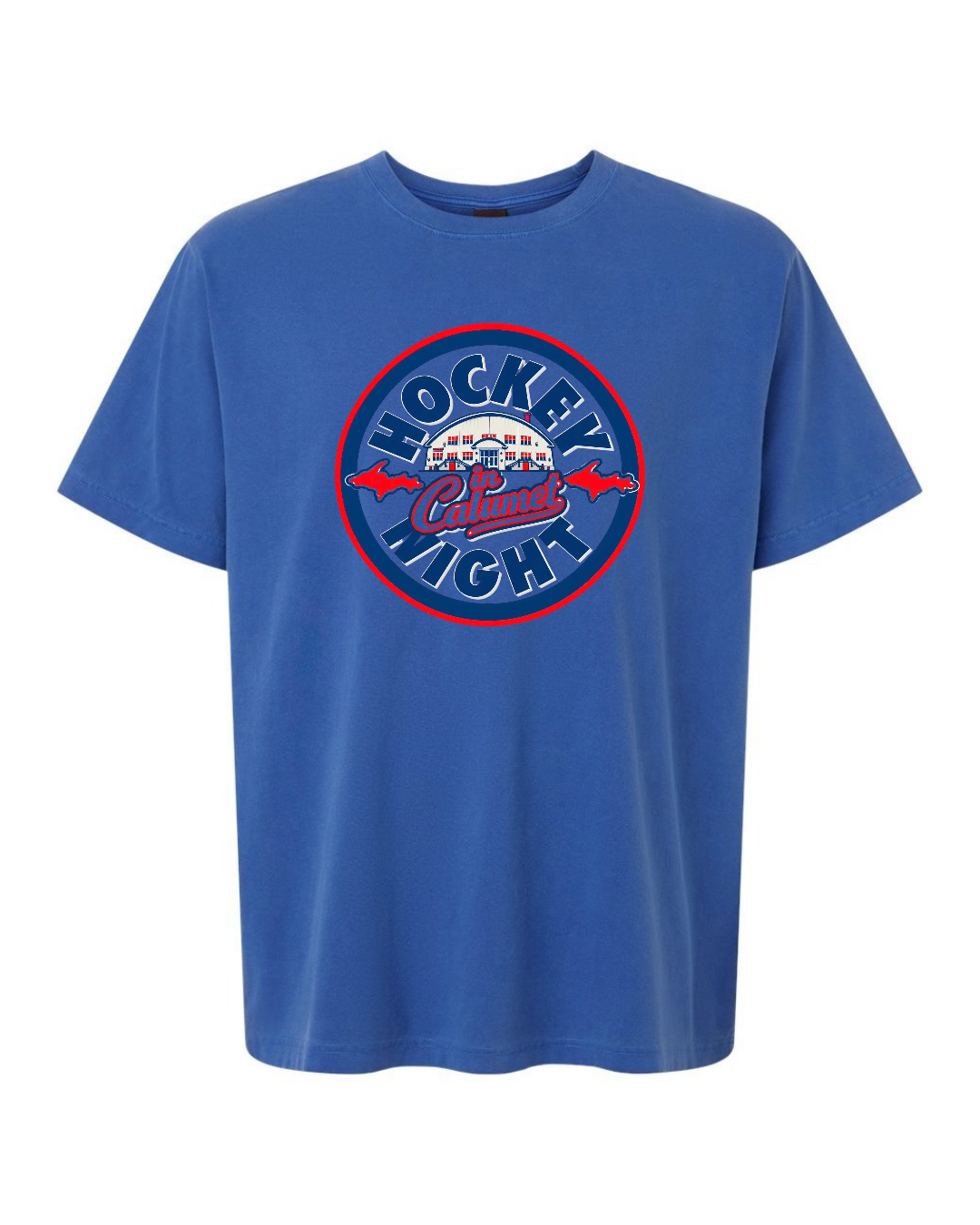 Hockey Night in Calumet Unisex T shirt