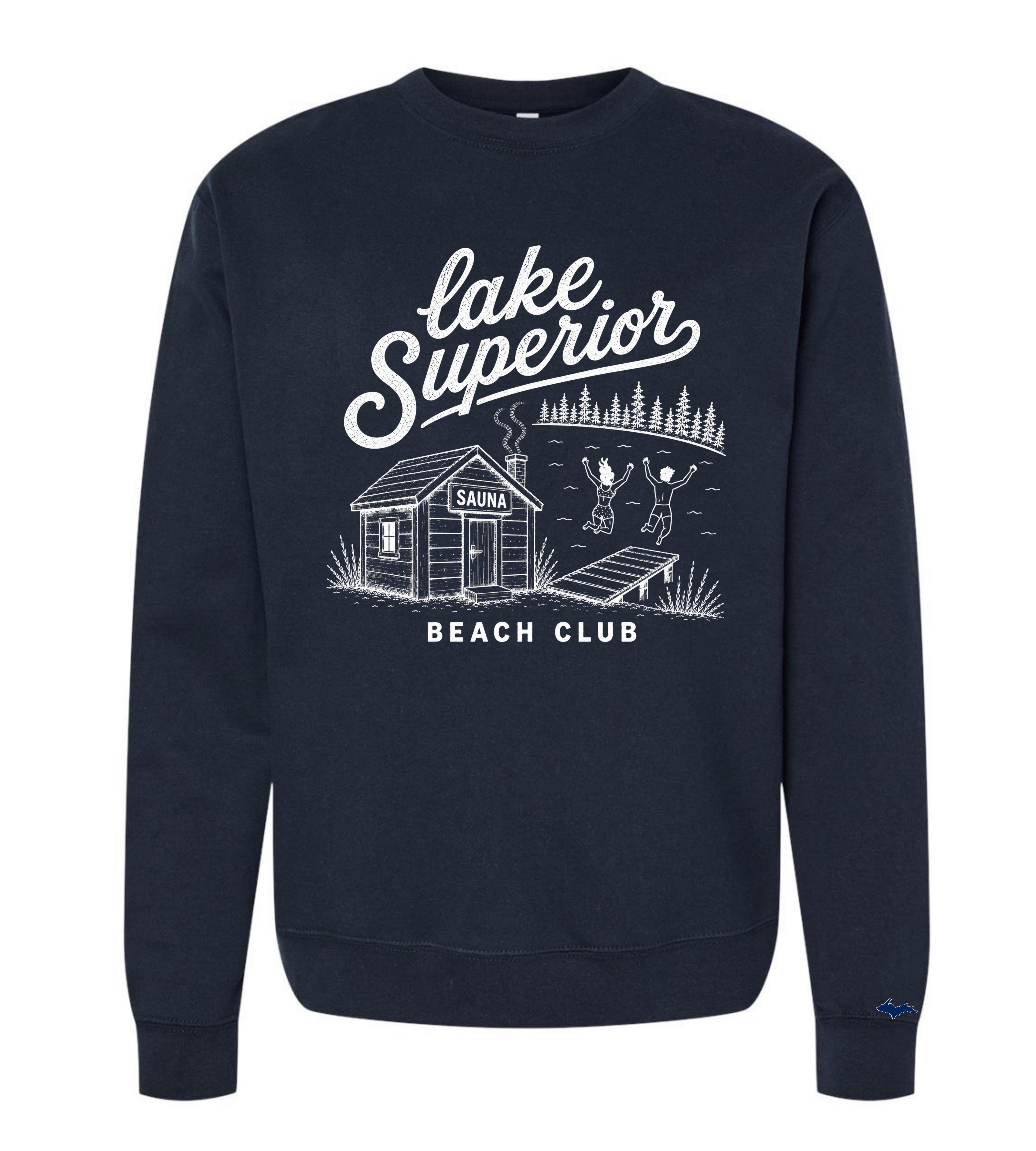 Lake Superior Beach Club Long Sleeve Sweatshirt